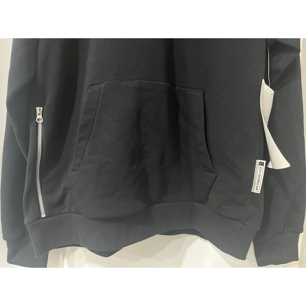 Nike NBA Promo Sample Standard Issue Basketball Hoodie Black Men's L HM5864 NEW - Picture 2 of 6